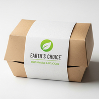 Caja de Papel Ecológica para Comida Rápida XJY, Impresión de Cajas con MOQ Bajo, Empaque de Funda para Comida Rápida