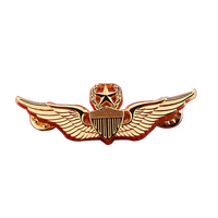 CADEAU HEUREUX personnalisé 3d Aviation épinglette insigne blanc métal or argent Bronze plaqué vol avion compagnie aérienne aile broche
