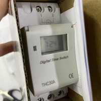 Minuteur numérique programmable à micro-ordinateur modèle standard THC30A 30A 12V/24V/110V/220V certifié CE, montage arrière/avant