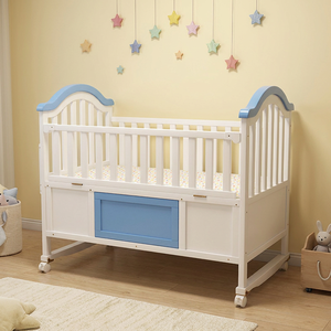 Culla in Legno Multifunzionale per Neonati, Lettino Singolo per Bambini Disponibile in Magazzino - Product Image 1