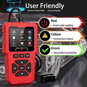 OBDII EOBD 12V เครื่องสแกนเนอร์วินิจฉัยรถยนต์เครื่องอ่านโค้ดหน้าจอ LCD การเชื่อมต่อ USB รองรับหลายภาษา รับประกัน 12 เดือนสำหรับ - Product Image 4