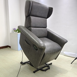 Sillón Reclinable Eléctrico Ke Ming Gris 9000x8500x11000mm con Función de Elevación y Reclinación con Control Remoto para Personas Mayores y Mujeres Embarazadas - Product Image 1