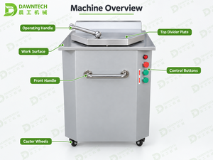 Máquina Automática Hidráulica para Dividir Masa, Cortadora de Masa para Pan, Pizza, Bollos, Equipo de Panadería - Product Image 3