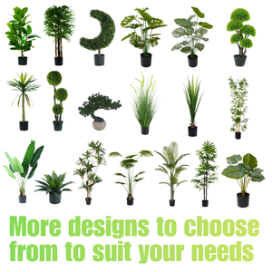 Plantas Artificiais de Grau Comercial com Vaso, Material PE Ecológico, Ramos Ajustáveis, para Interiores, Atacado a Granel - Product Image 4