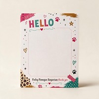 Cartes de visite de remerciement avec emballage en papier kraft, pelliculage brillant, impression offset