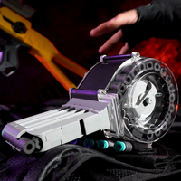 Pistola de juguete DIY popular al por mayor para niños disparador automático de espuma motorizado con 40 dardos de bala suave compatibles con NERF regalo de Navidad