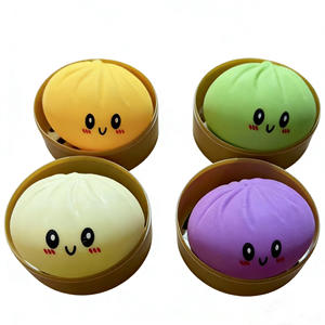 Jouet anti-stress en forme de boulette de riz mignon, à paillettes, texture douce et moelleuse, à récupération lente, idéal pour le jeu sensoriel - Vente chaude - Product Image 5