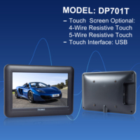 Monitor Portátil con Pantalla Táctil LED USB de 7 Pulgadas FEELWORLD DP701T, Soporte de Personalización OEM ODM, Nuevo Precio de Fábrica al por Mayor