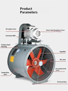 Ventilateur axial externe électrique KT40, haute efficacité, grand <span class=keywords><strong>d</strong></span>ébit <span class=keywords><strong>d</strong></span>'air, <span class=keywords><strong>extraction</strong></span> <span class=keywords><strong>de</strong></span> fumée, élimination <span class=keywords><strong>de</strong></span> la poussière, économie <span class=keywords><strong>d</strong></span>'énergie, <span class=keywords><strong>moteur</strong></span> tout en cuivre - Product Image 5