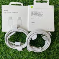 Câble de charge rapide USB-C 60W PD de 1m, 3FT, 6FT, à chargement rapide, câbles de données Type-C vers Type-C pour IP 15 16 17 PRO - Vente Flash