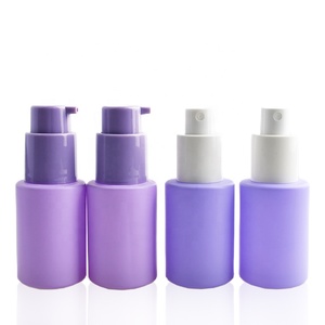 Venta al por mayor 15ml 30ml 40ml <span class=keywords><strong>Color</strong></span> <span class=keywords><strong>Pastel</strong></span> Rosa Azul Púrpura Rojo Marrón Esencia Aceite Cuidado DE LA PIEL Suero Frasco cuentagotas de vidrio - Product Image 1