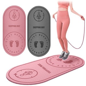 <span class=keywords><strong>Tapis</strong></span> d'exercice silencieux et épaissi avec absorption des chocs, protection du sol, réduction du bruit, <span class=keywords><strong>tapis</strong></span> pour sauter à la corde et yoga - Product Image 1