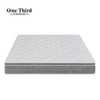 Matelas à ressorts ensachés Queen 25cm de hauteur 5 zones mousse supérieure européenne moderne avec mémoire pour meubles de chambre