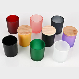 Service OEM de haute qualité, impression laser de logo, pot en verre rond anti-déversement avec couvercle en bois, style artistique, modèle de peinture en bambou et pin - Product Image 3