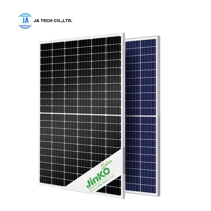 Jinko painel solar tipo N de meia célula solar 560W 570W 580W painel fotovoltaico de vidro duplo módulo fotovoltaico bifacial
