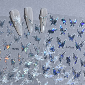 Oferta Especial: Adhesivos Decorativos para Uñas YINDUOFEI 2D con Diseño de Mariposas y Papel Metálico - Product Image 3