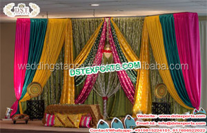 Sangeet meeet ที่งดงามทันสมัยมีฟังก์ชั่นการทำแบ็ดรอปผ้าทอลายสำหรับงานเลี้ยง - Product Image 6