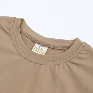 Conjunto de Ropa de Verano para Bebé Recién Nacido, Unisex, de 2 Piezas, Camiseta de Manga Corta Lisa y Pantalones Cortos de Algodón, Color Sólido, Personalizable - Product Image 5