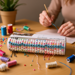 Bracelets perlés tendance, colorés, élastiques et ajustables, ensemble de bijoux pour femmes, coffret cadeau de 2400 pièces - Product Image 2