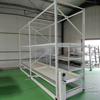 Usa Table de culture roulante verticale avec plateaux à débit Abs Supports pour système de culture hydroponique