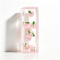 Jouet Squishy en Forme de Fruit Rempli de Vaseline, Série Fruits, Jouet Anti-Stress et Anxiété à Presser, Non Rebondissant, Simulation de Fruit