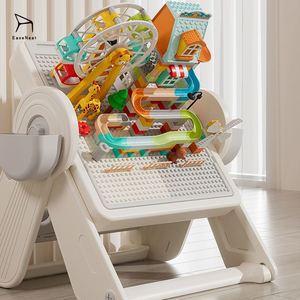 <span class=keywords><strong>Table</strong></span> de jeu pour enfants EaseNeat, modèle de construction en blocs, <span class=keywords><strong>table</strong></span> de jeu en <span class=keywords><strong>plastique</strong></span> avec chaise, ensemble de meubles, <span class=keywords><strong>table</strong></span> à dessin unisexe pour enfants - Product Image 4