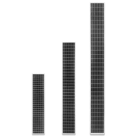 Panneau solaire en verre personnalisé mini panneau solaire noir sans cadre 12v 18v 10w 20w 30w 40w 50w panneau solaire rigide pour stores vénitiens