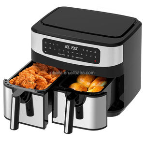 Aifa 9 litri due zona cottura 4.5l + 4.5l doppio cestello friggitrice elettrica aria profonda con <span class=keywords><strong>2</strong></span> cestelli Air frier elettrico 9 litri - Product Image 1