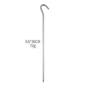 Han Sijia – piquet de tente en acier inoxydable, 0,5x21 cm, 37 g, pour camping en plein air, clous de sol, utilisation toutes saisons - Product Image 3