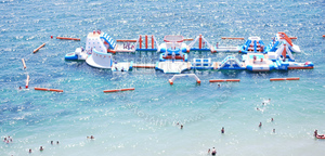 Great outdoors water resistant giant inflatable water games inflatable aqua Park used in swimming pool lake or sea - Product Image 3
