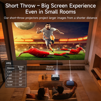 Nuevo Proyector Google TV 1850 ANSI Lúmenes 4K Sonido Estéreo 40W Asistente de Voz Google NFC Corrección Trapezoidal Automática 4D para Pedidos al por Mayor para Empresas