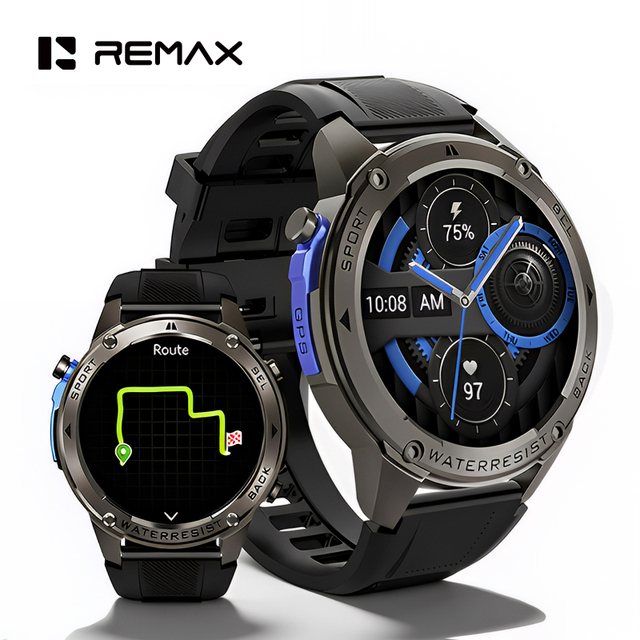 Remax 5ATM Waterproof Amoled Smart Watch Premium GPS Tracker Smart Watch Sports Outdoor Smartwatch Relojes Smart Watch With GPS