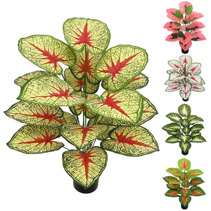 Plantes murales plantes d'intérieur artificielles, petits buissons de verdure scindapsus aureus, <span class=keywords><strong>pot</strong></span> de fleurs intérieur avec fleur artificielle - Product Image 4