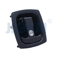 Serrure de porte à poussoir noire MB420 pour camping-car, caravane, remorque, panneau de meuble de camping-car