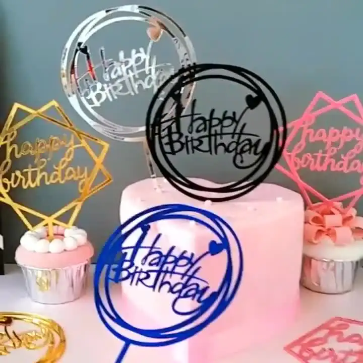 Акриловое украшение для торта на день рождения