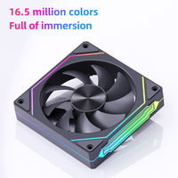 Ventilador AntarcChill de 120 mm ARGB con Aspas Invertidas, PWM, Iluminación RGB Direccionable, Ventilador de Caja de Ordenador con Entrada y Salida de Aire, Disipador de Calor para PC