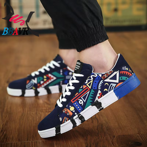 Nueva Llegada, Zapatos Deportivos Casuales de Lona Transpirables con Estampado de Moda y Personalidad - Product Image 4