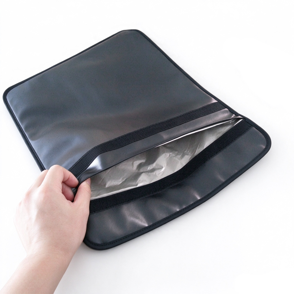Custom Logo Large EMF Faraday Bag for Laptop Pad Homeopathy Remedies ...