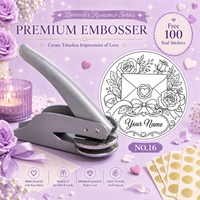 Embosseur en métal personnalisé en forme de cœur, logo personnalisé avec nom d'amour, tampon de sceau en papier de 42 mm, invitations de mariage, lettres d'amour, boîtes cadeaux