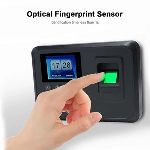 Máquina de asistencia de contraseña de huella dactilar biométrica inteligente, grabadora de tiempo USB para empleados, sistema de asistencia de tiempo de huella dactilar de 5V CC - Product Image 4