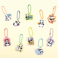 Porte-clés mignon en PVC léger et durable Paorang Lazy Mood avec personnage de dessin animé Let's Put It Tomorrow pour sac et clés