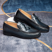 Nouveauté : Mocassins à franges pour hommes en cuir véritable, chaussures décontractées d'hiver pour hommes, mocassins jaunes