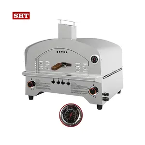 Commerciële Restaurant Apparatuur Rvs Gas Indoor Pizza Oven Te Koop