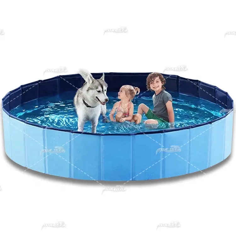 BS-rp polycarbonate overground acrylique chien piscine extérieure pastel enfants acrylique mur hors sol