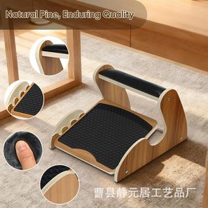 Pédale d'équilibre en bois transfrontalière, repose-pieds de bureau, pédale oscillante réglable pour fitness et étirements - Product Image 3