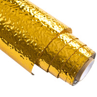 Factory Water Ripple Self-Adhesive PVC Eco-Friendly Film Ceiling Metal Wave Background Wall Mirror Decorative