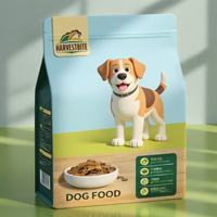 Sac d'emballage pour aliments pour chiens imprimé en couleur, emballage personnalisé pour friandises pour animaux de compagnie, sac d'emballage pour aliments pour chats de 25 kg, sac d'emballage pour litière pour chats