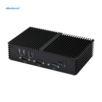 Mini PC Industrial Sin Ventilador Qotom Q300P, CPU Intel de 4ª y 5ª Generación, 6 Puertos COM RS232, Doble LAN Intel I210, VGA, Computadora Integrada en Caja