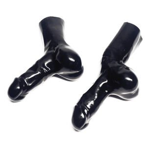 Maître Série Naturel Homme <span class=keywords><strong>Latex</strong></span> <span class=keywords><strong>Gaine</strong></span> de Pénis Bagues Boules Haute Élasticité Fine Douce Noire/Couleur Personnalisable Caoutchouc Sous-vêtement String-Court - Product Image 5