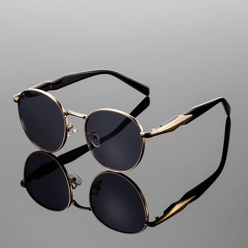 Gold-framed black film